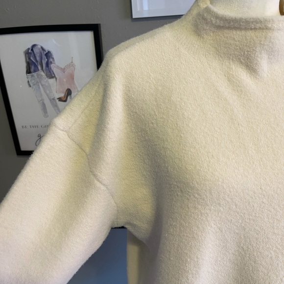YAYA Women Cream Funnel Neck Sweater XL - Picture 5 of 12